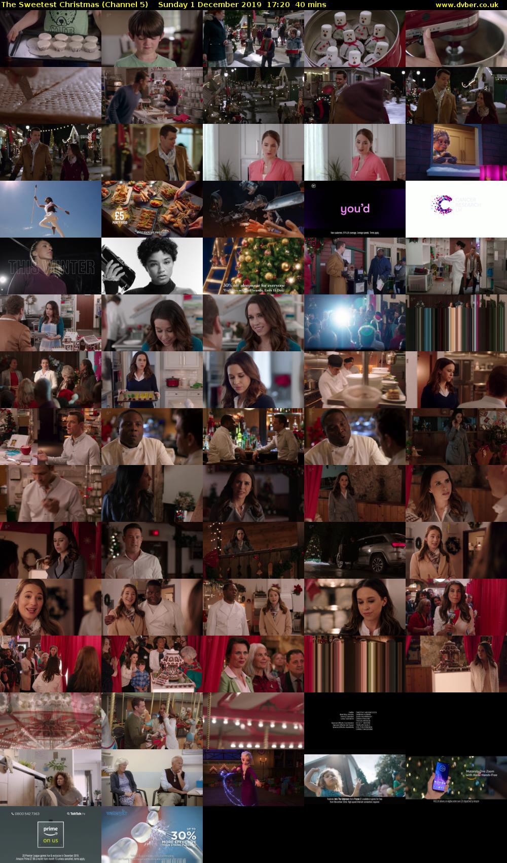 The Sweetest Christmas (Channel 5) Sunday 1 December 2019 17:20 - 18:00