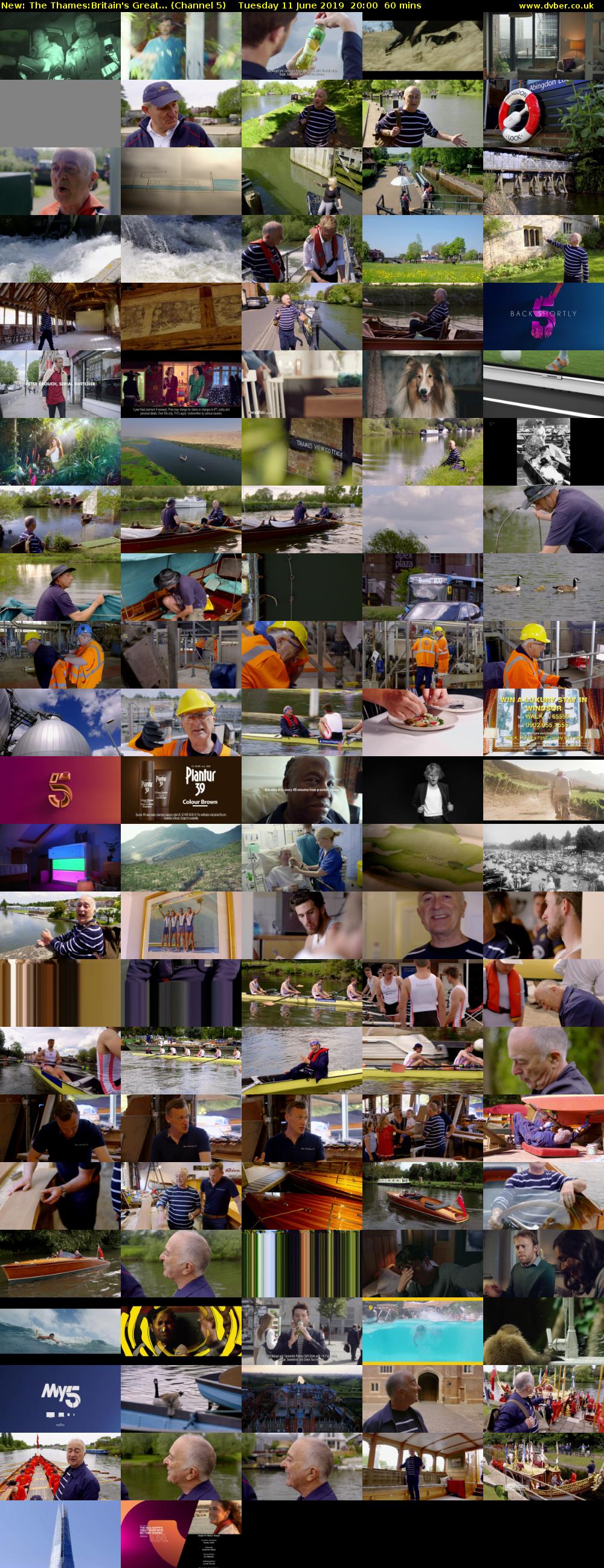 The Thames:Britain's Great... (Channel 5) Tuesday 11 June 2019 20:00 - 21:00