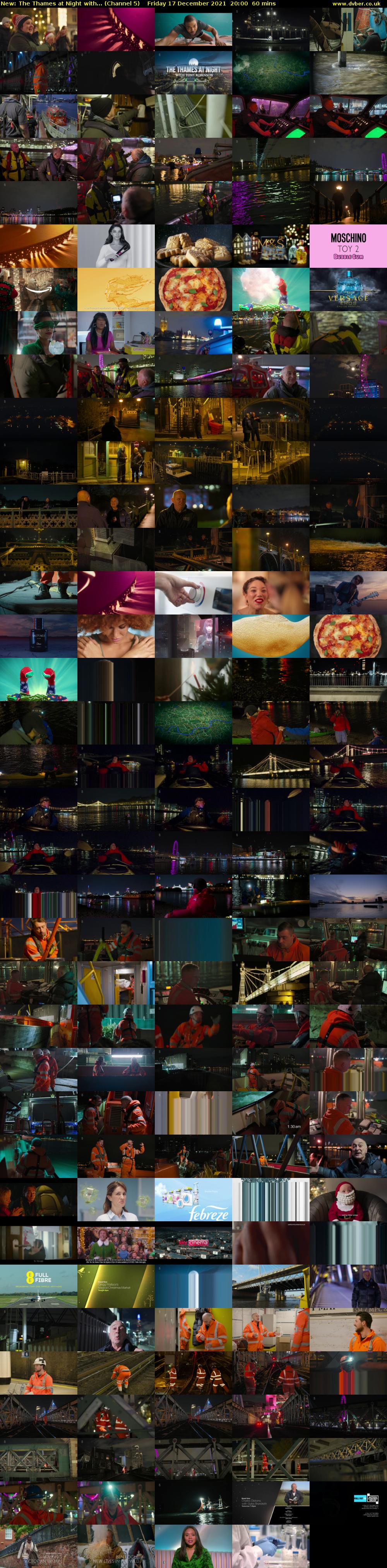 The Thames at Night with... (Channel 5) Friday 17 December 2021 20:00 - 21:00