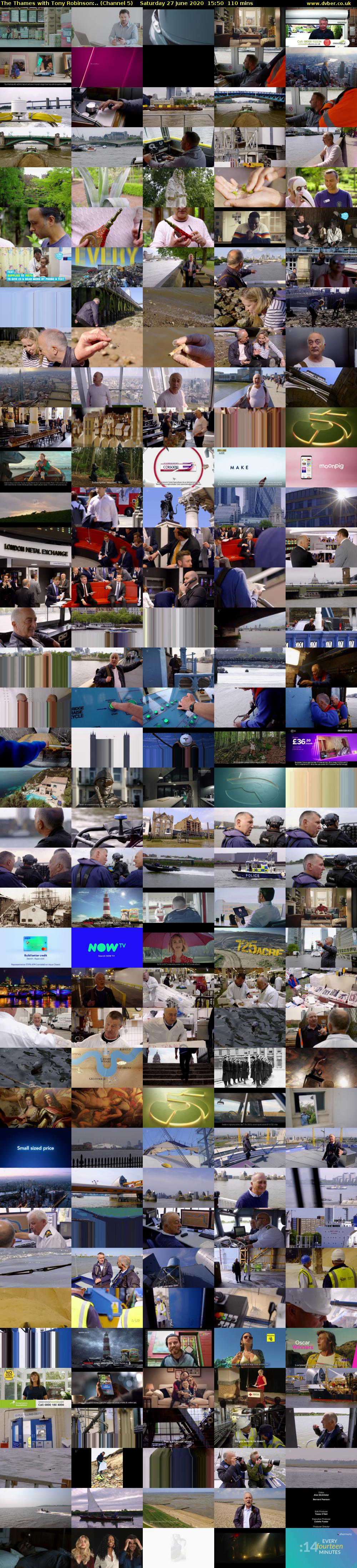 The Thames with Tony Robinson:.. (Channel 5) Saturday 27 June 2020 15:50 - 17:40