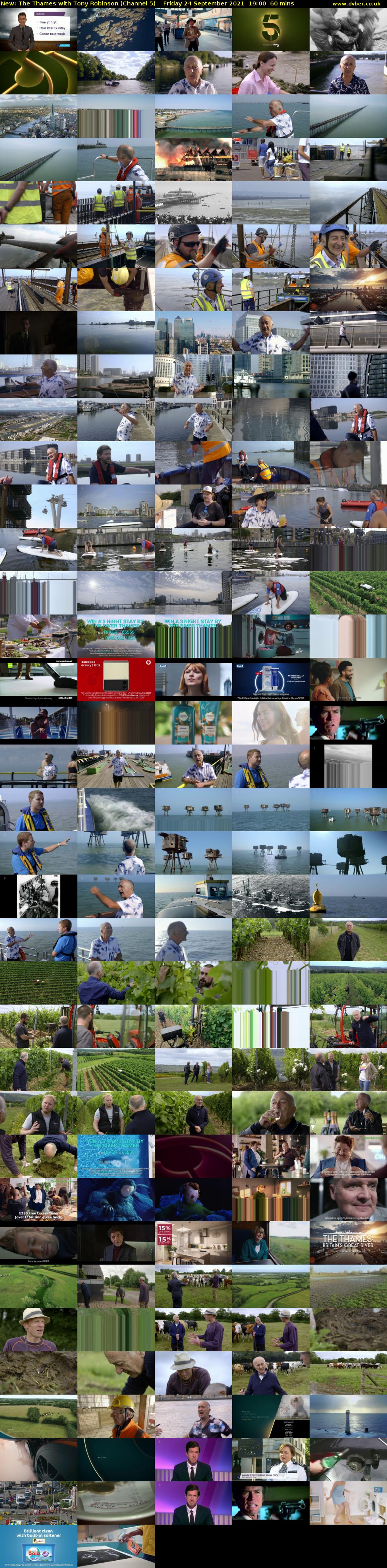 The Thames with Tony Robinson (Channel 5) Friday 24 September 2021 19:00 - 20:00