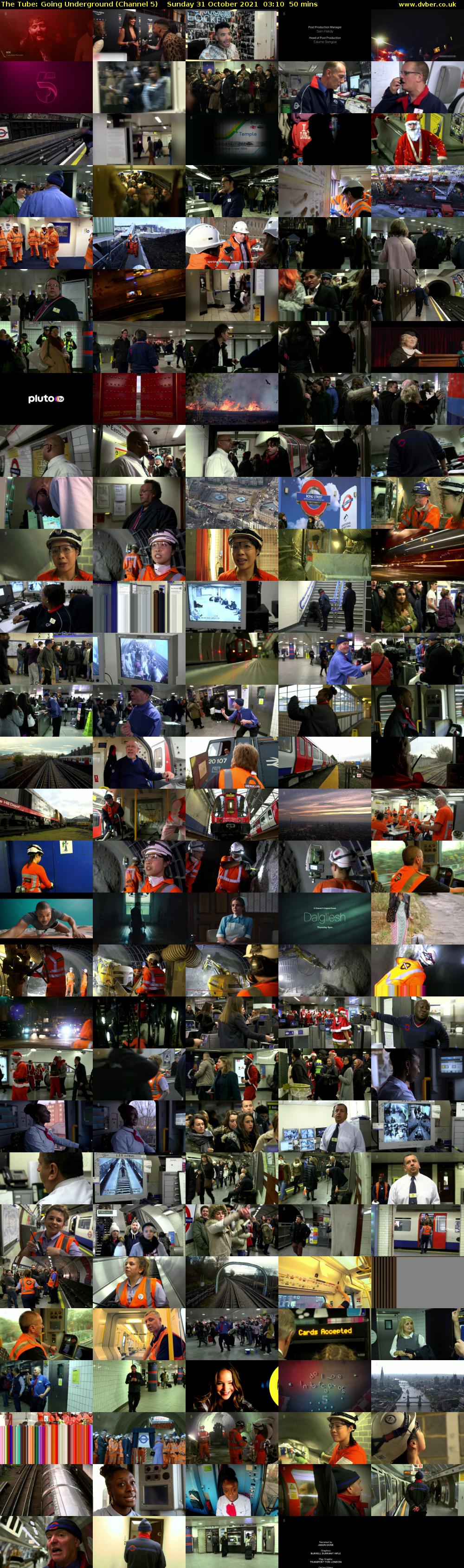 The Tube: Going Underground (Channel 5) Sunday 31 October 2021 03:10 - 04:00