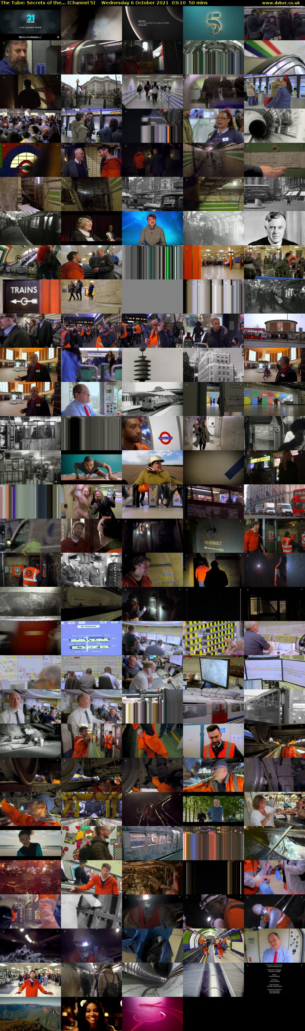 The Tube: Secrets of the... (Channel 5) Wednesday 6 October 2021 03:10 - 04:00