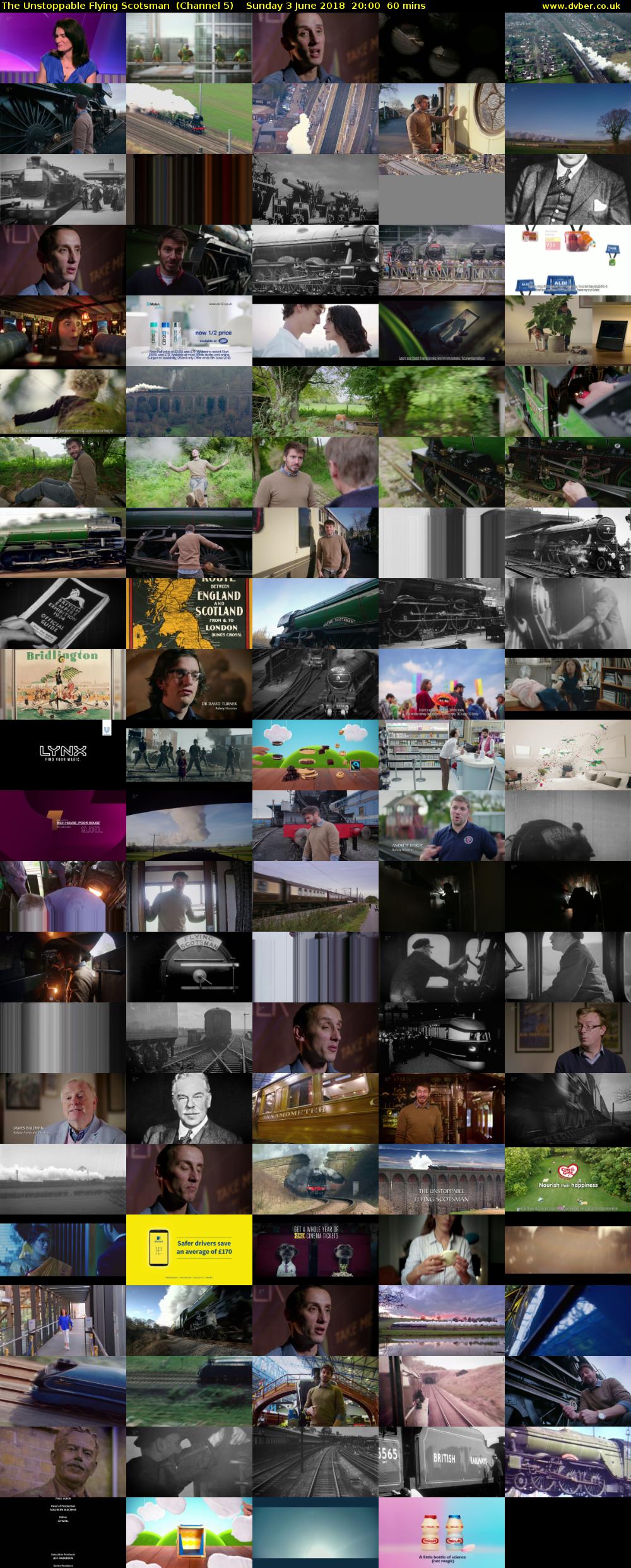 The Unstoppable Flying Scotsman  (Channel 5) Sunday 3 June 2018 20:00 - 21:00