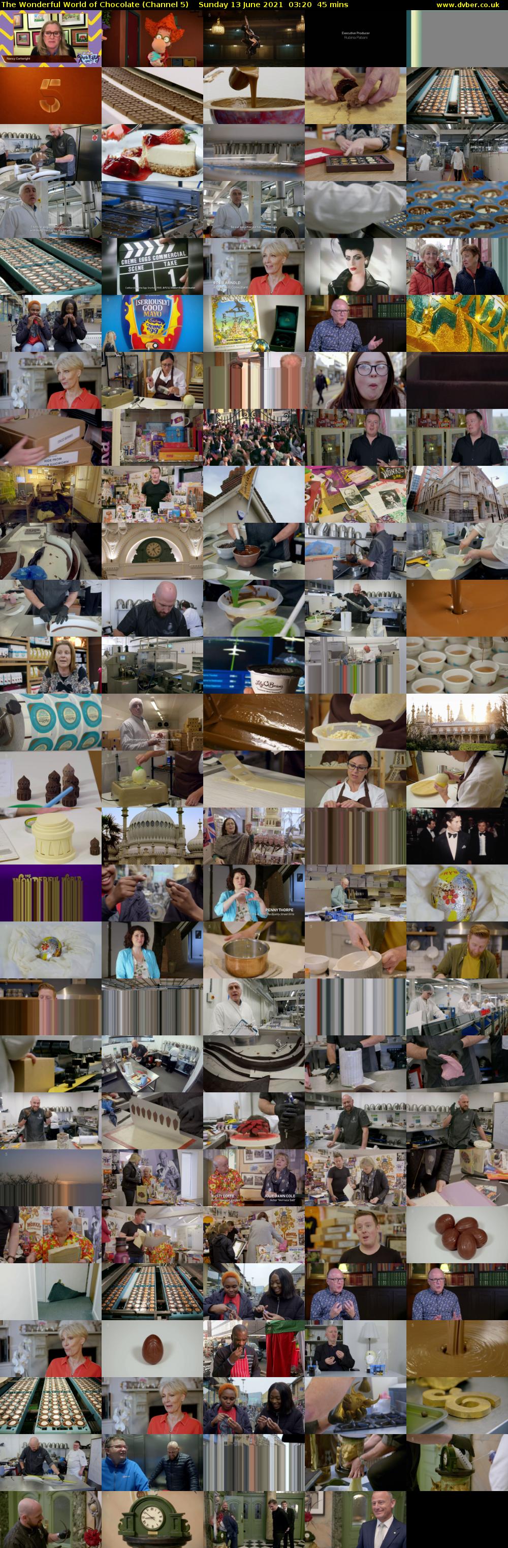 The Wonderful World of Chocolate (Channel 5) Sunday 13 June 2021 03:20 - 04:05