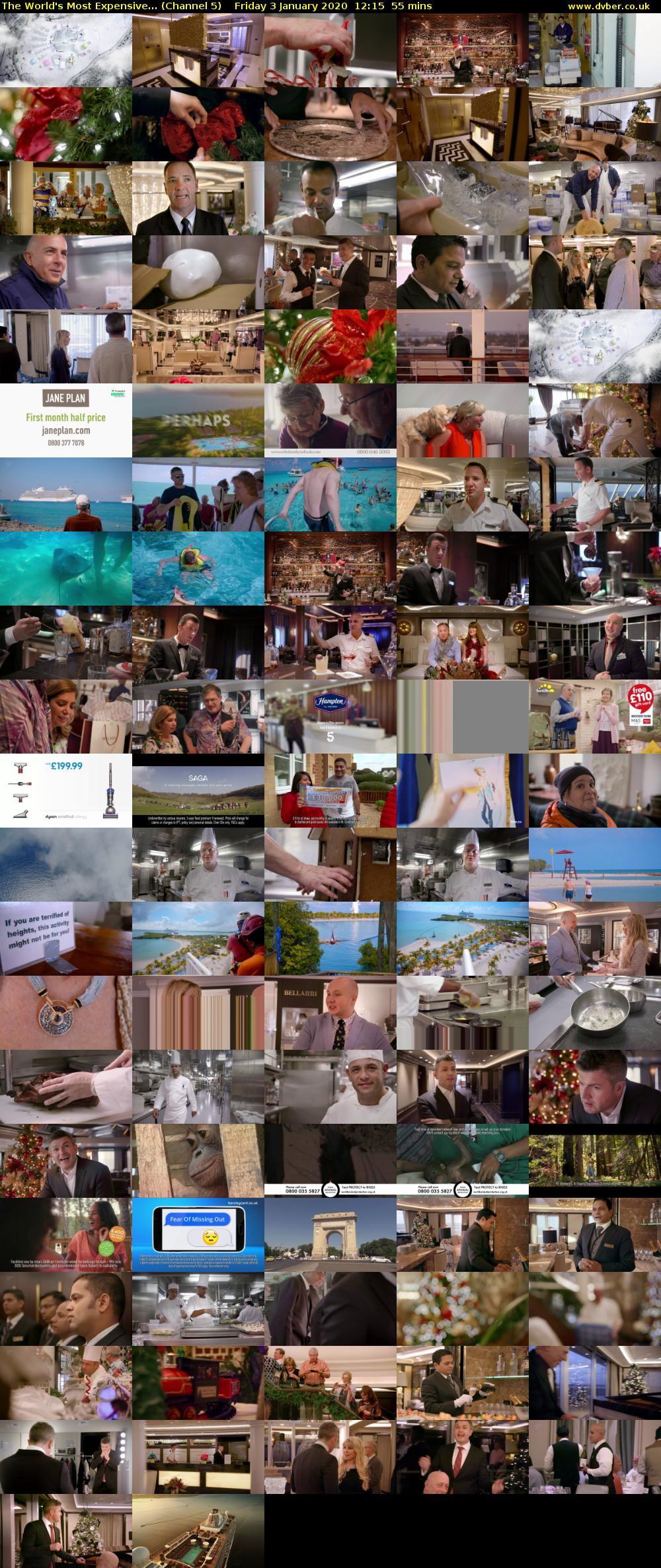The World's Most Expensive... (Channel 5) Friday 3 January 2020 12:15 - 13:10