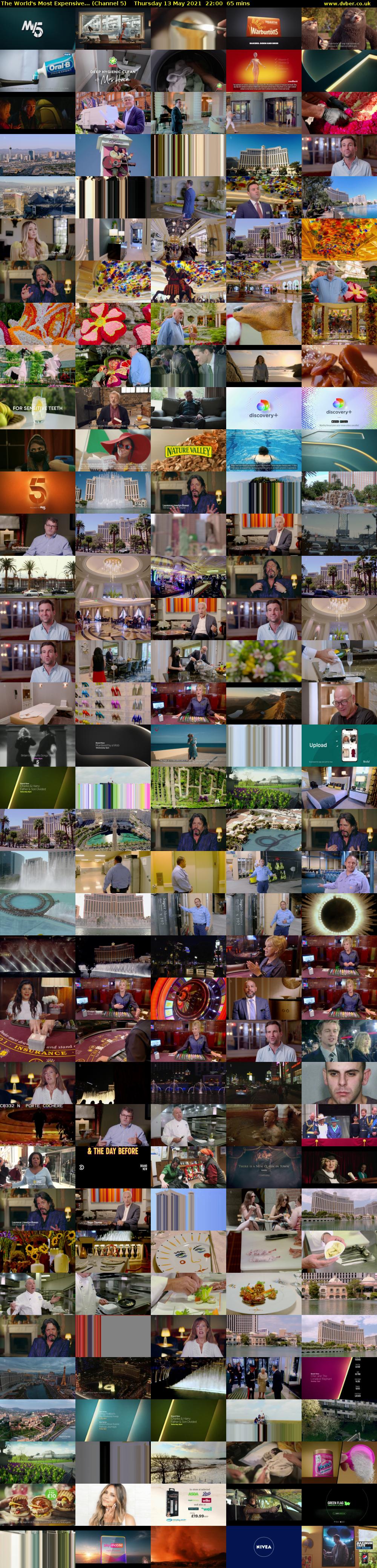 The World's Most Expensive... (Channel 5) Thursday 13 May 2021 22:00 - 23:05