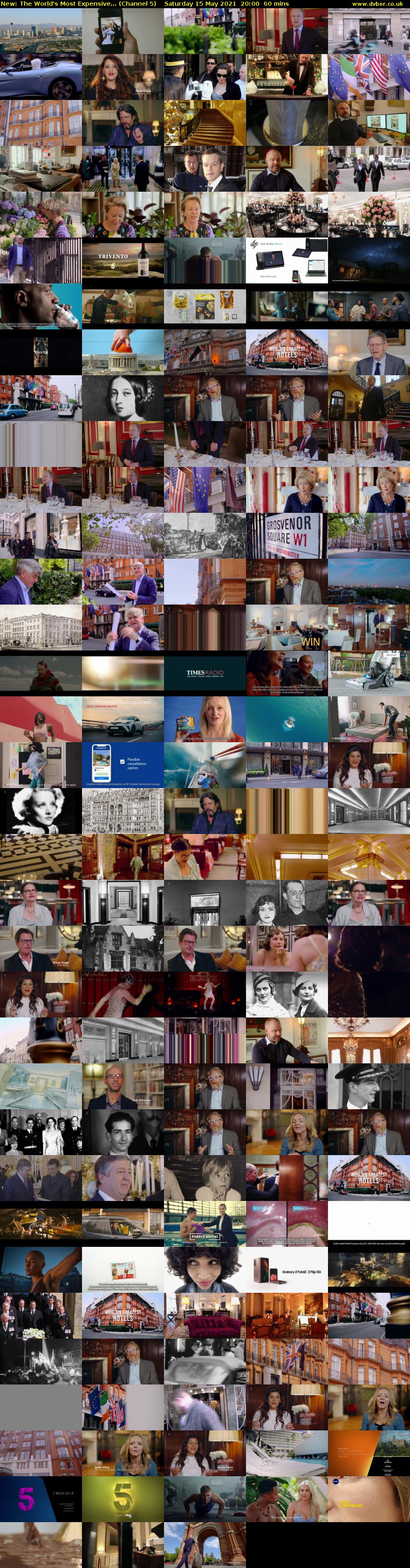 The World's Most Expensive... (Channel 5) Saturday 15 May 2021 20:00 - 21:00