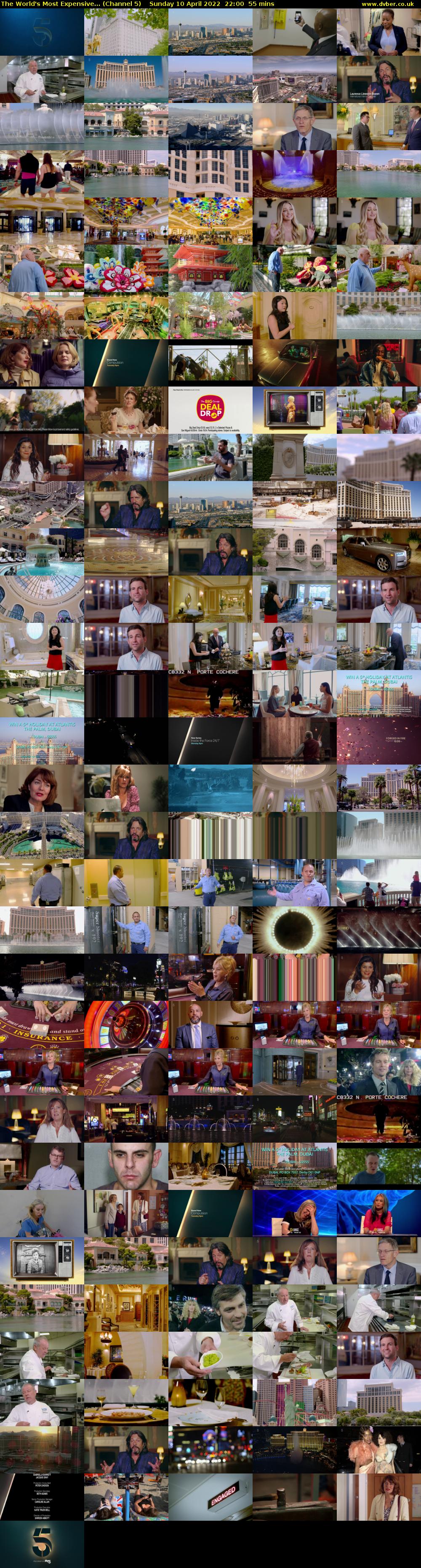 The World's Most Expensive... (Channel 5) Sunday 10 April 2022 22:00 - 22:55