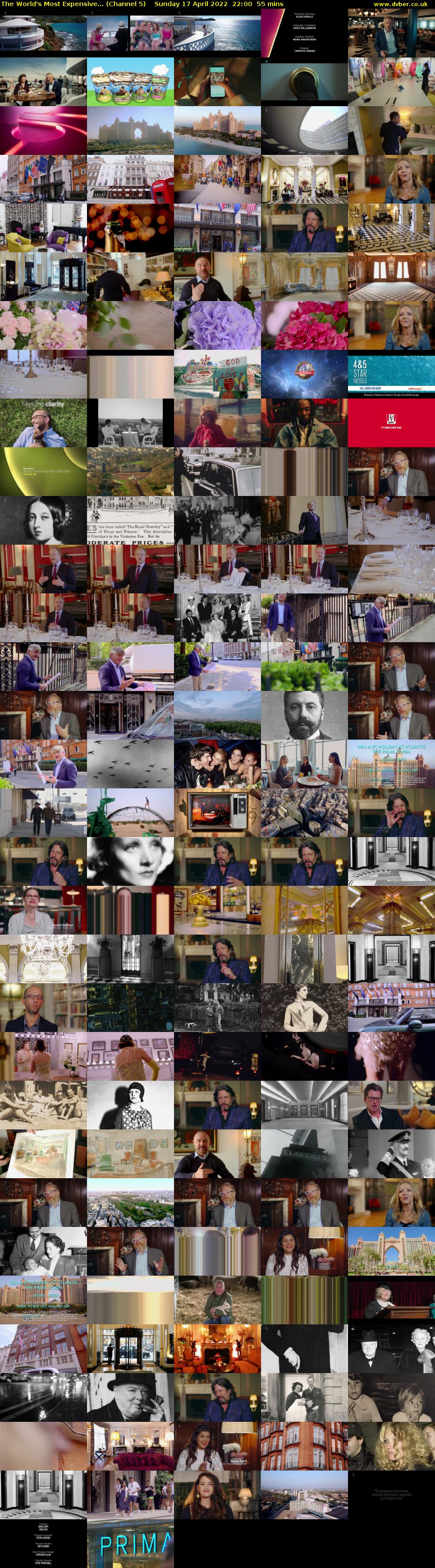 The World's Most Expensive... (Channel 5) Sunday 17 April 2022 22:00 - 22:55
