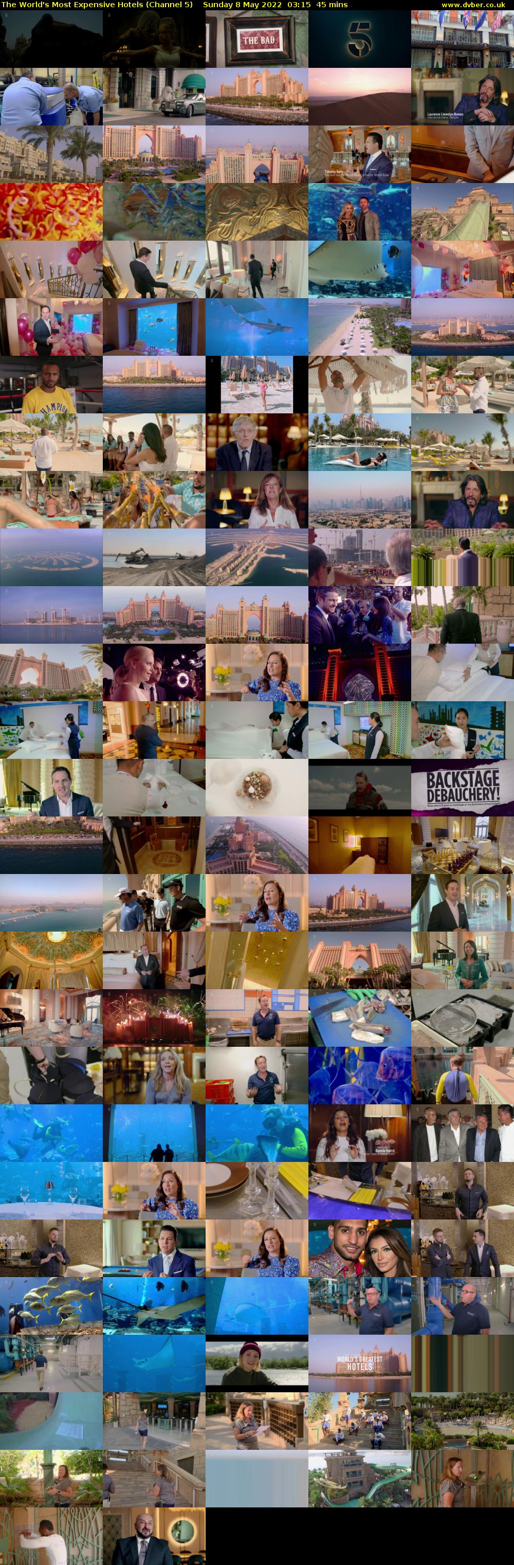 The World's Most Expensive Hotels (Channel 5) Sunday 8 May 2022 03:15 - 04:00