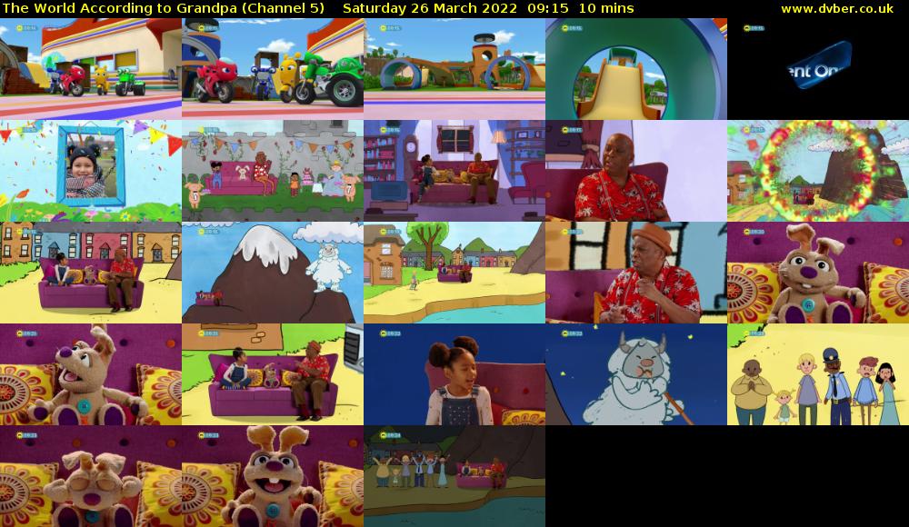 The World According to Grandpa (Channel 5) Saturday 26 March 2022 09:15 - 09:25