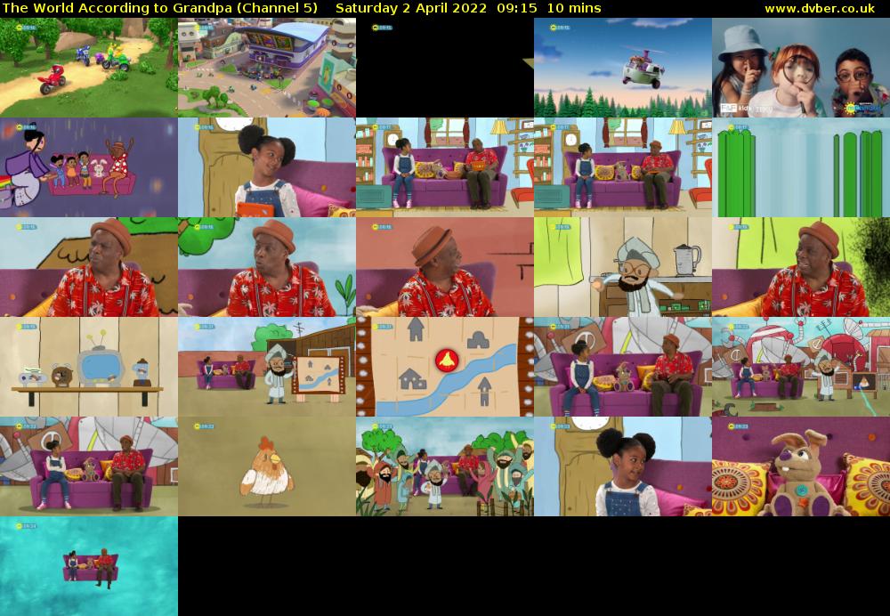 The World According to Grandpa (Channel 5) Saturday 2 April 2022 09:15 - 09:25