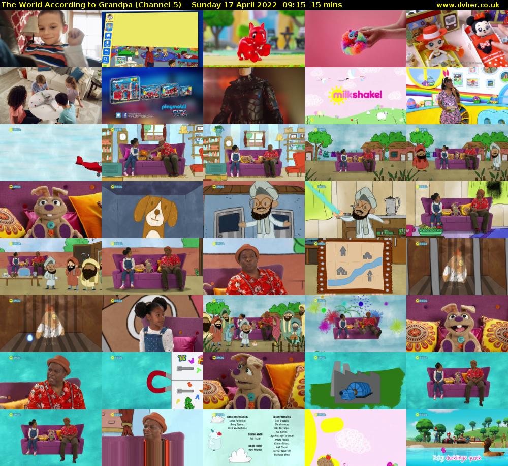 The World According to Grandpa (Channel 5) Sunday 17 April 2022 09:15 - 09:30