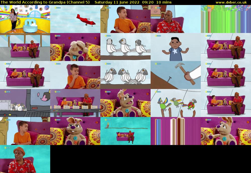 The World According to Grandpa (Channel 5) Saturday 11 June 2022 09:20 - 09:30