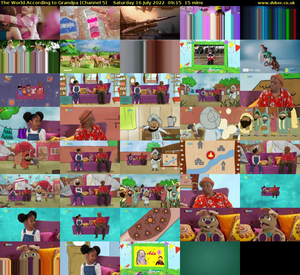 The World According to Grandpa (Channel 5) Saturday 16 July 2022 09:15 - 09:30