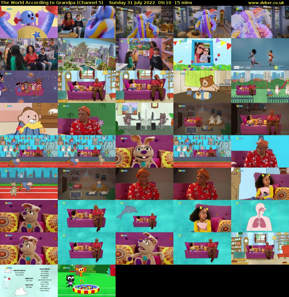 The World According to Grandpa (Channel 5) Sunday 31 July 2022 09:10 - 09:25