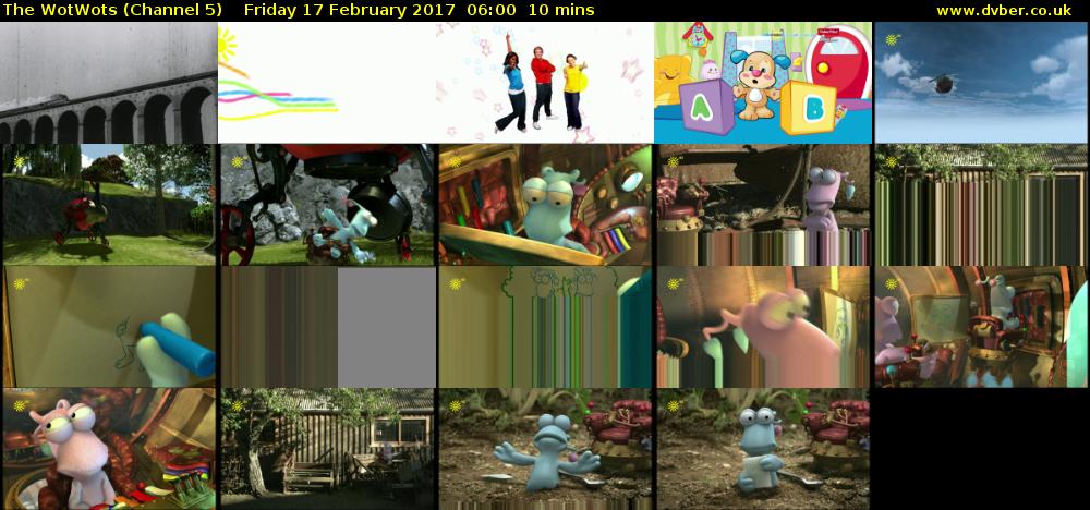 The WotWots (Channel 5) Friday 17 February 2017 06:00 - 06:10