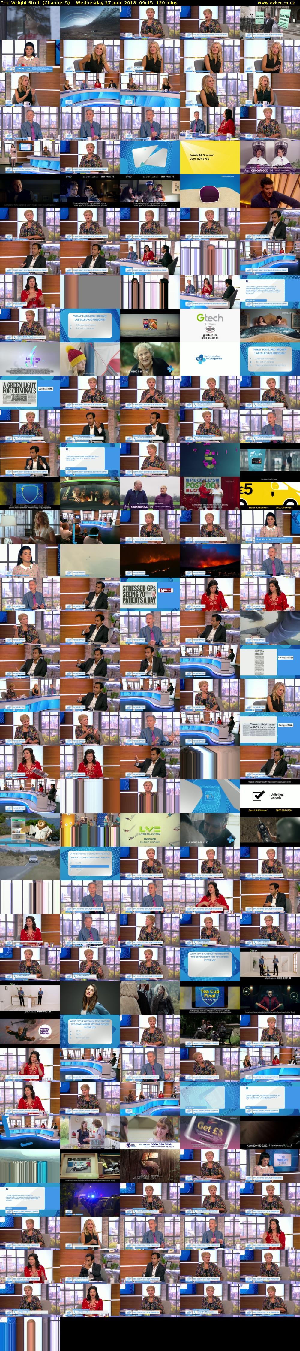 The Wright Stuff  (Channel 5) Wednesday 27 June 2018 09:15 - 11:15