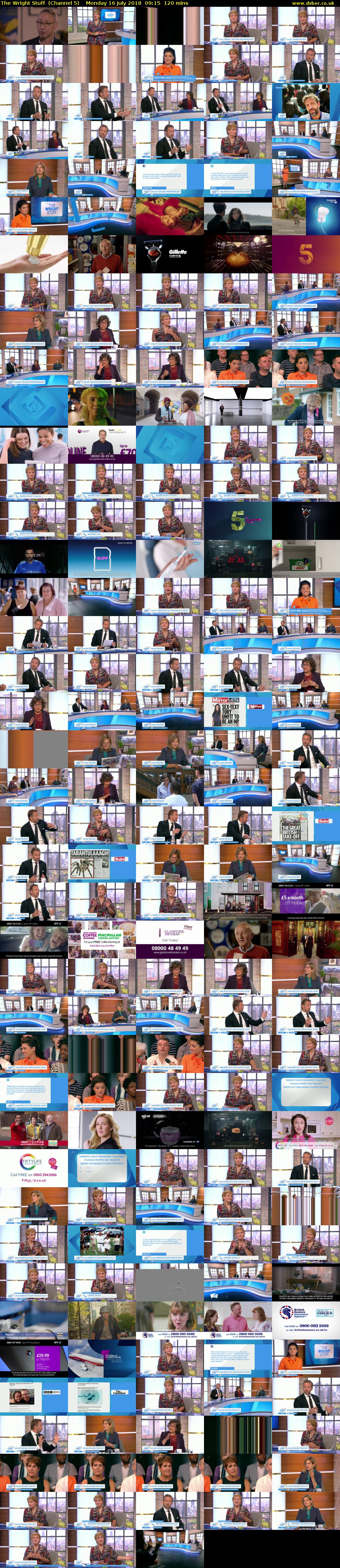 The Wright Stuff  (Channel 5) Monday 16 July 2018 09:15 - 11:15