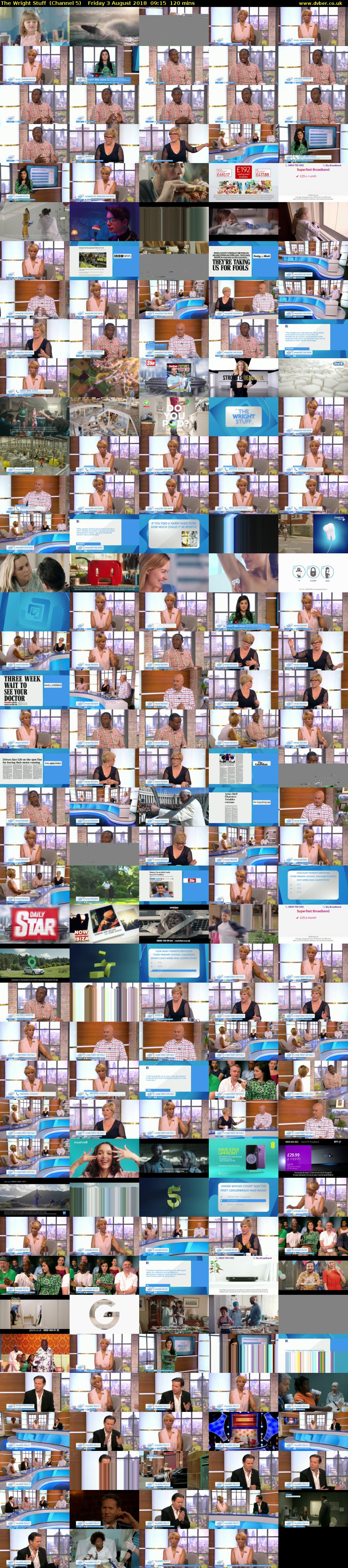 The Wright Stuff  (Channel 5) Friday 3 August 2018 09:15 - 11:15