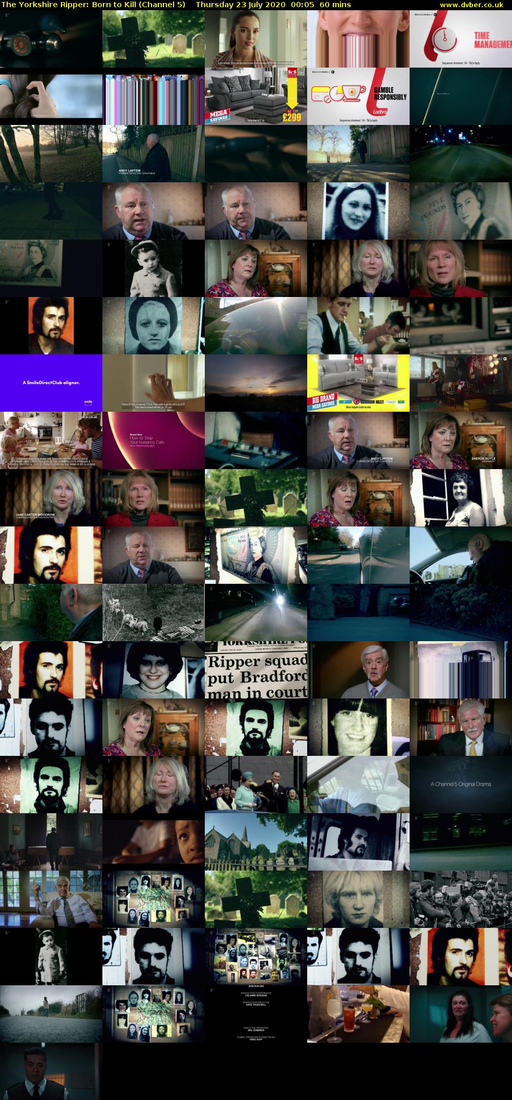 The Yorkshire Ripper: Born to Kill (Channel 5) Thursday 23 July 2020 00:05 - 01:05