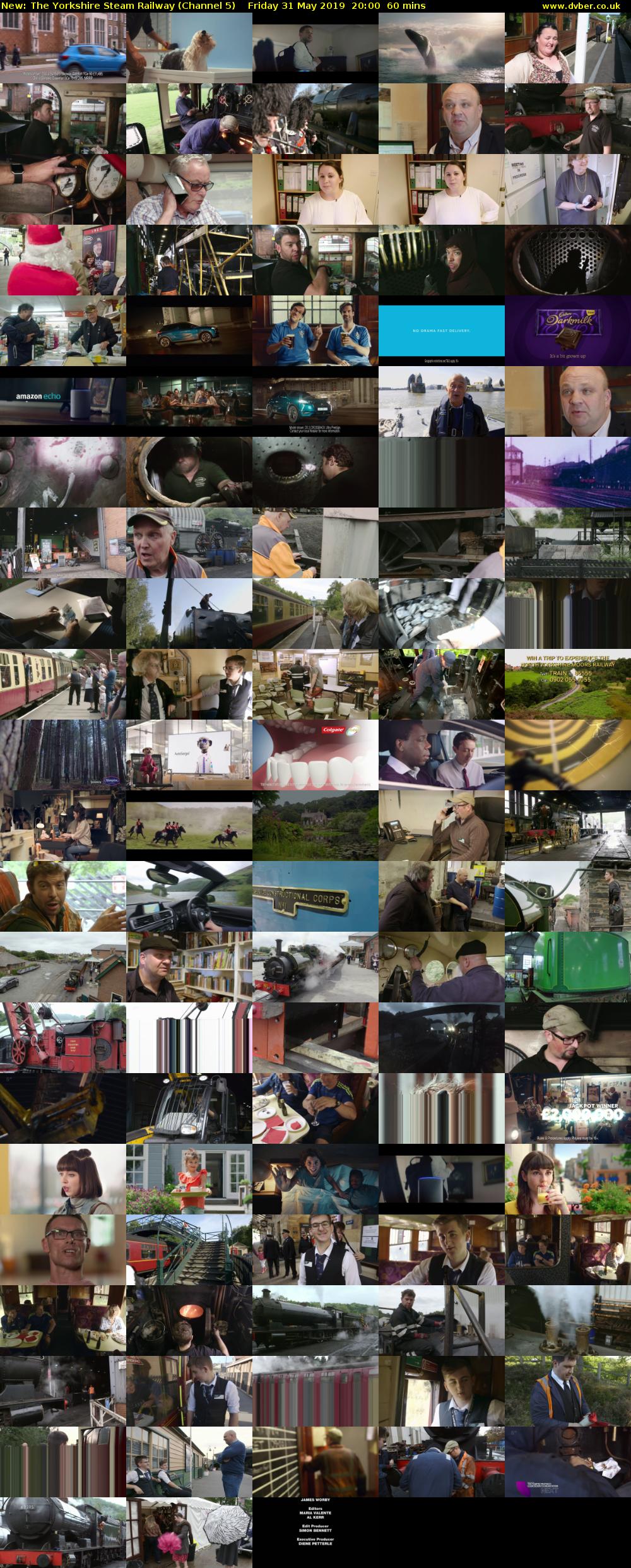 The Yorkshire Steam Railway (Channel 5) Friday 31 May 2019 20:00 - 21:00