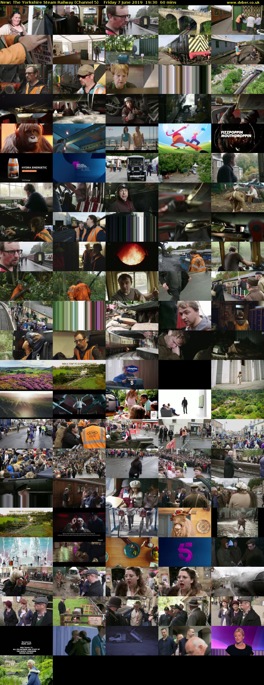 The Yorkshire Steam Railway (Channel 5) Friday 7 June 2019 19:30 - 20:30