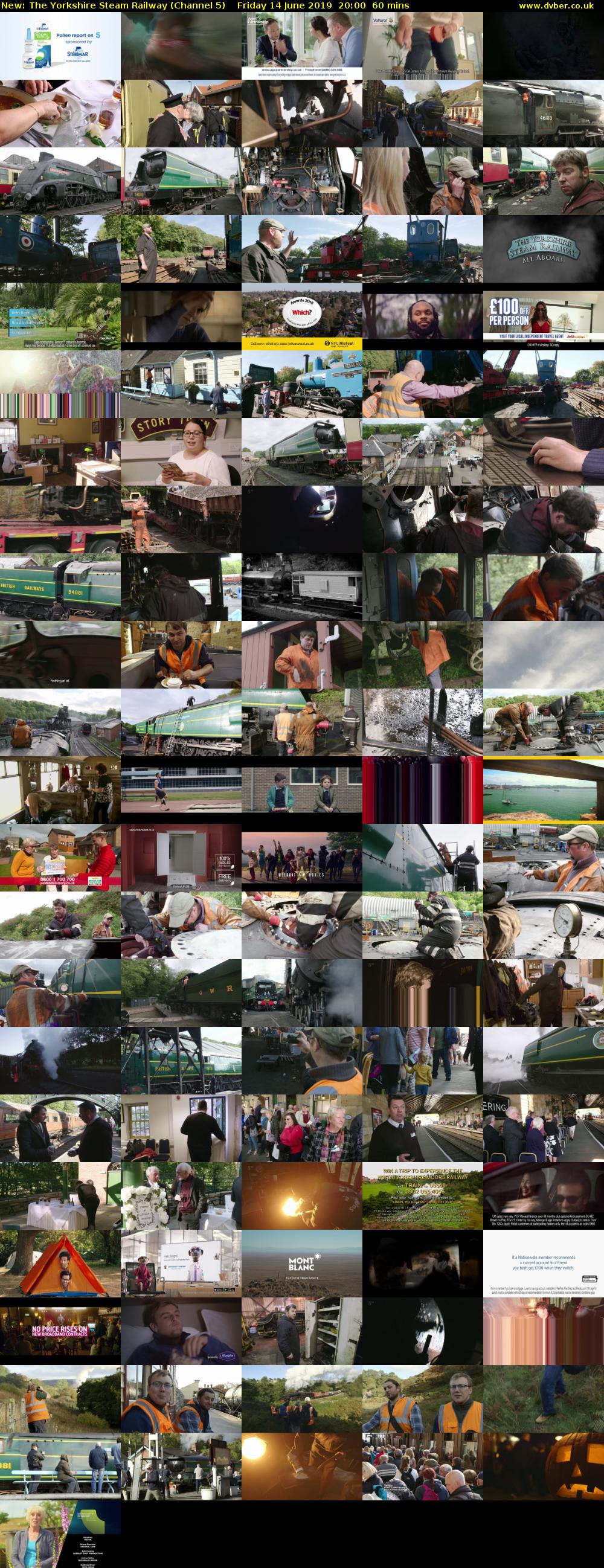 The Yorkshire Steam Railway (Channel 5) Friday 14 June 2019 20:00 - 21:00