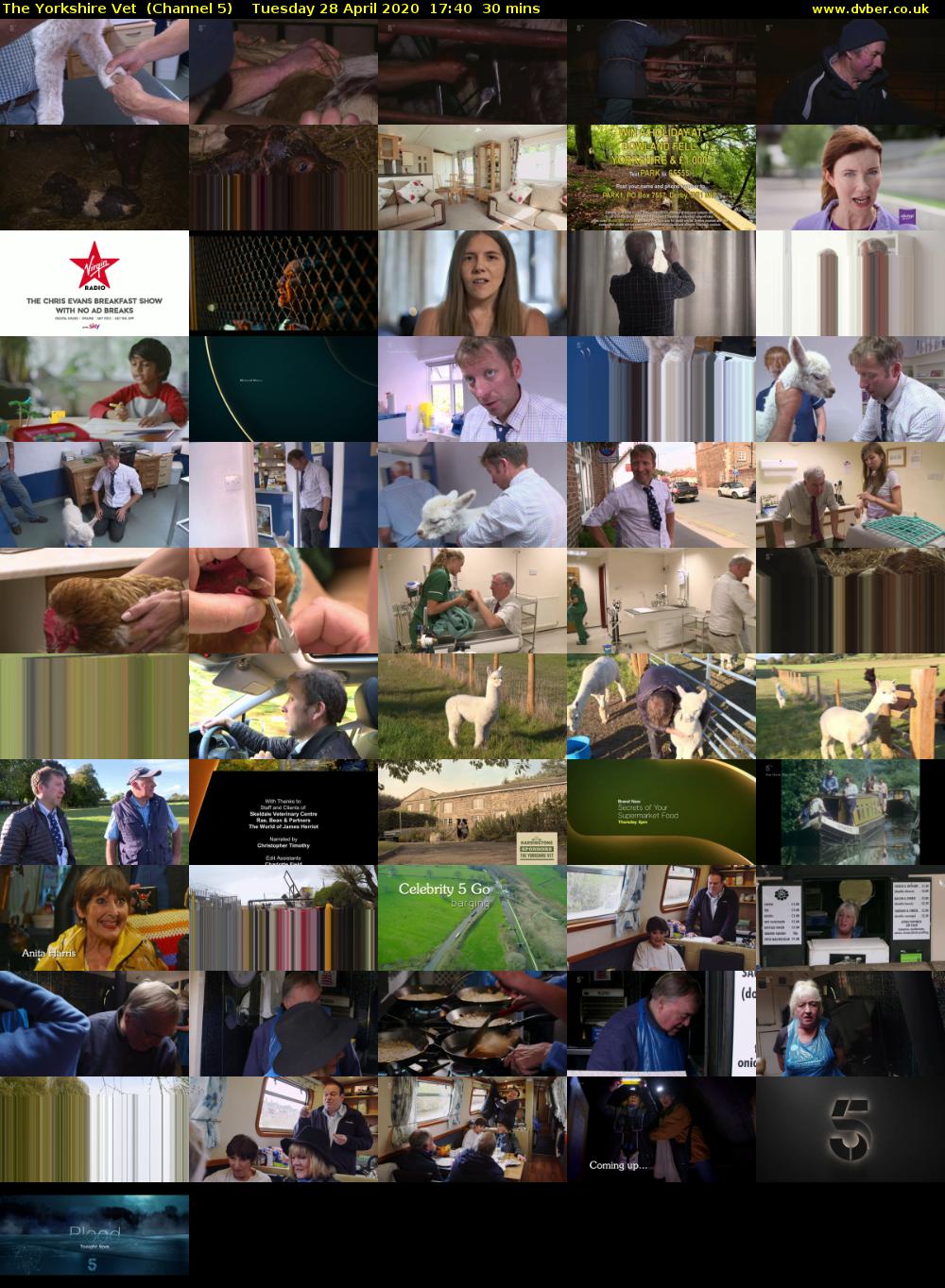 The Yorkshire Vet  (Channel 5) Tuesday 28 April 2020 17:40 - 18:10
