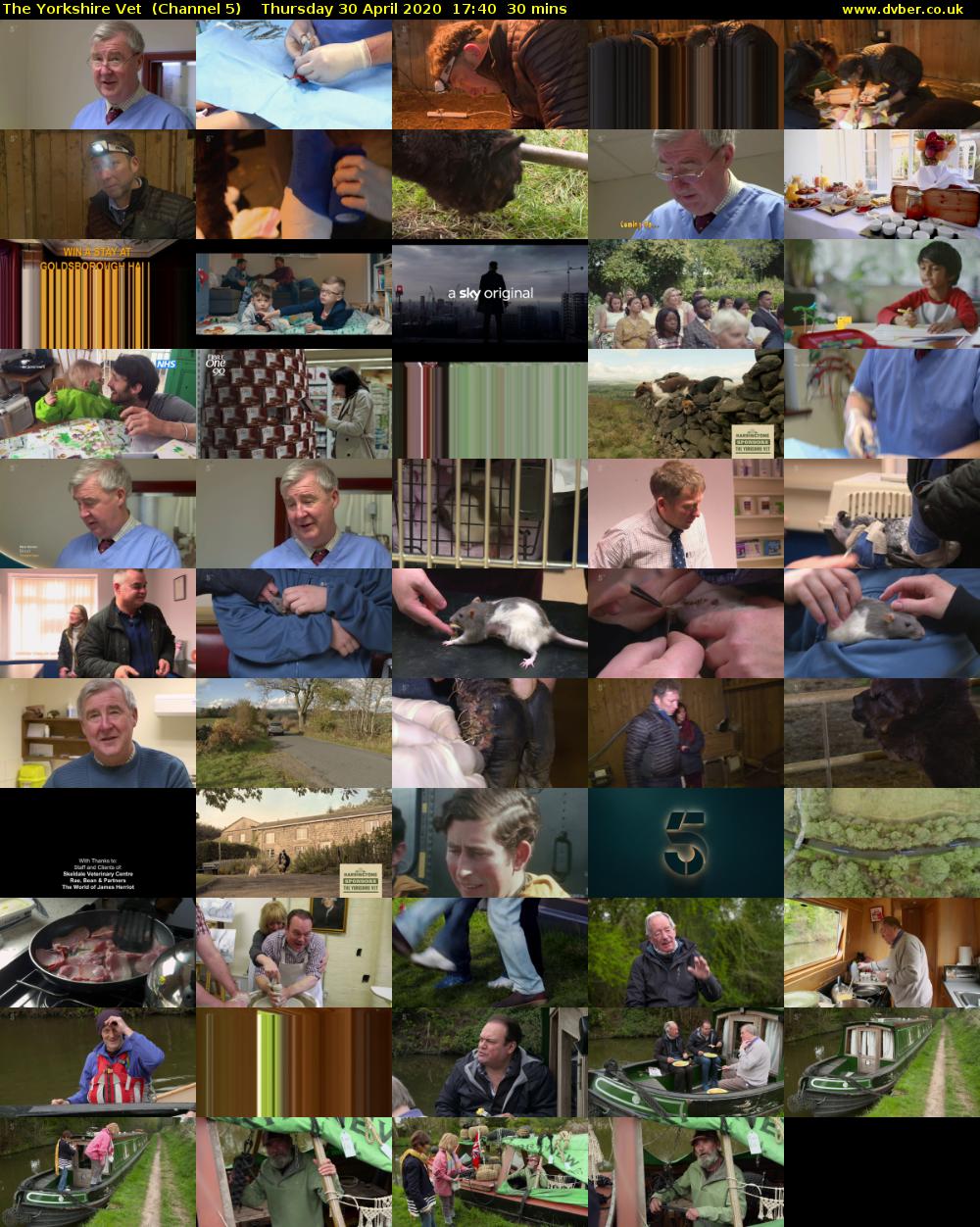 The Yorkshire Vet  (Channel 5) Thursday 30 April 2020 17:40 - 18:10