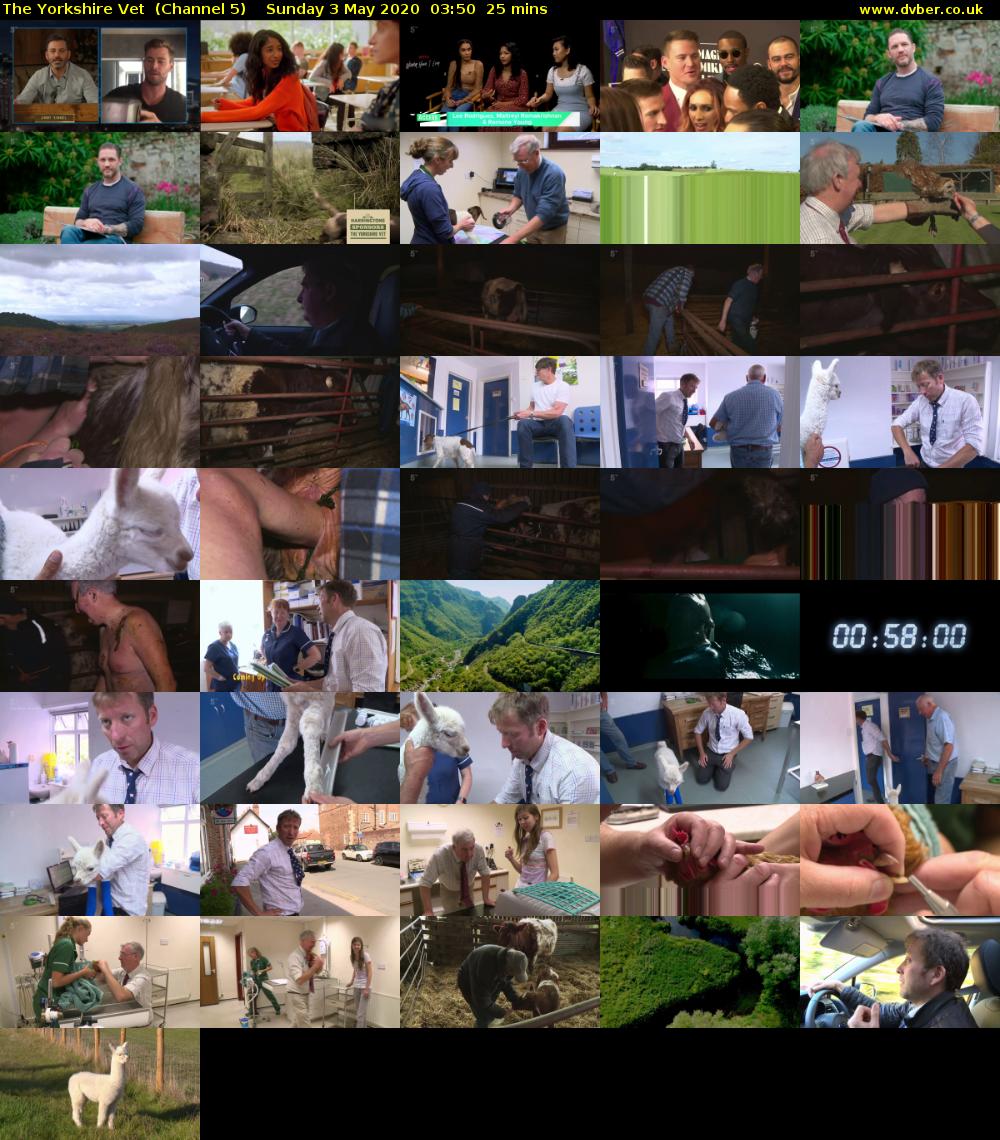 The Yorkshire Vet  (Channel 5) Sunday 3 May 2020 03:50 - 04:15