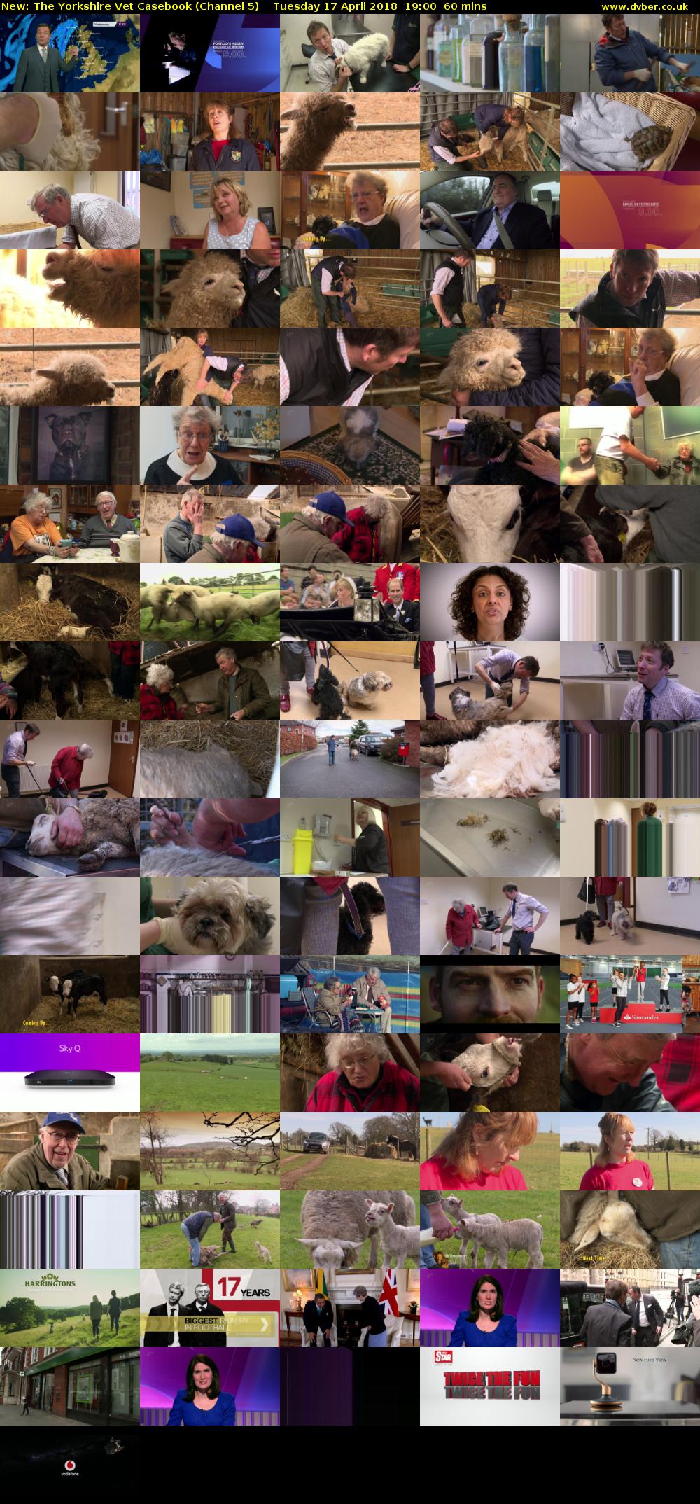 The Yorkshire Vet Casebook (Channel 5) Tuesday 17 April 2018 19:00 - 20:00