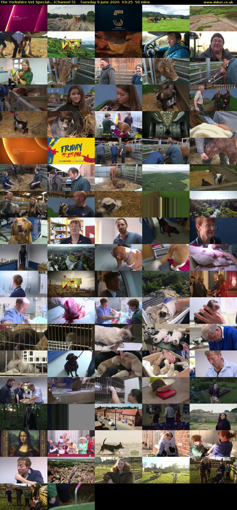 The Yorkshire Vet Special:.. (Channel 5) Tuesday 9 June 2020 03:25 - 04:15