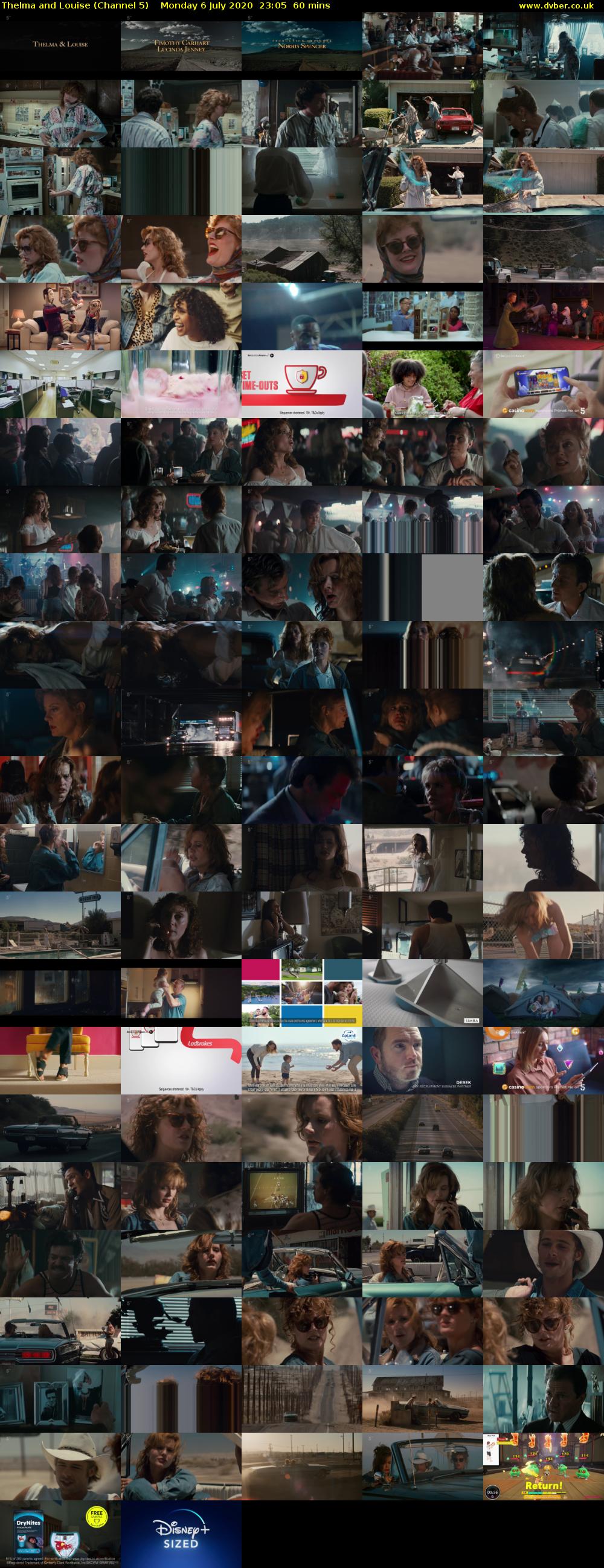 Thelma and Louise (Channel 5) Monday 6 July 2020 23:05 - 00:05