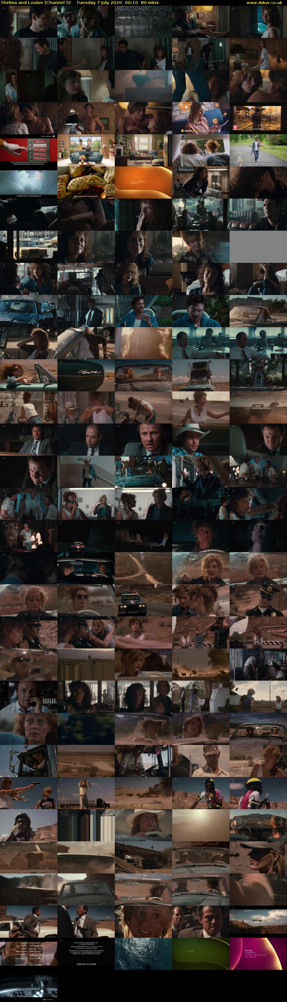 Thelma and Louise (Channel 5) Tuesday 7 July 2020 00:10 - 01:30