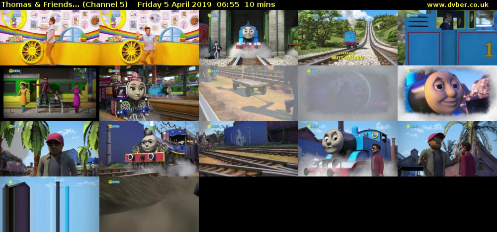 Thomas & Friends... (Channel 5) Friday 5 April 2019 06:55 - 07:05