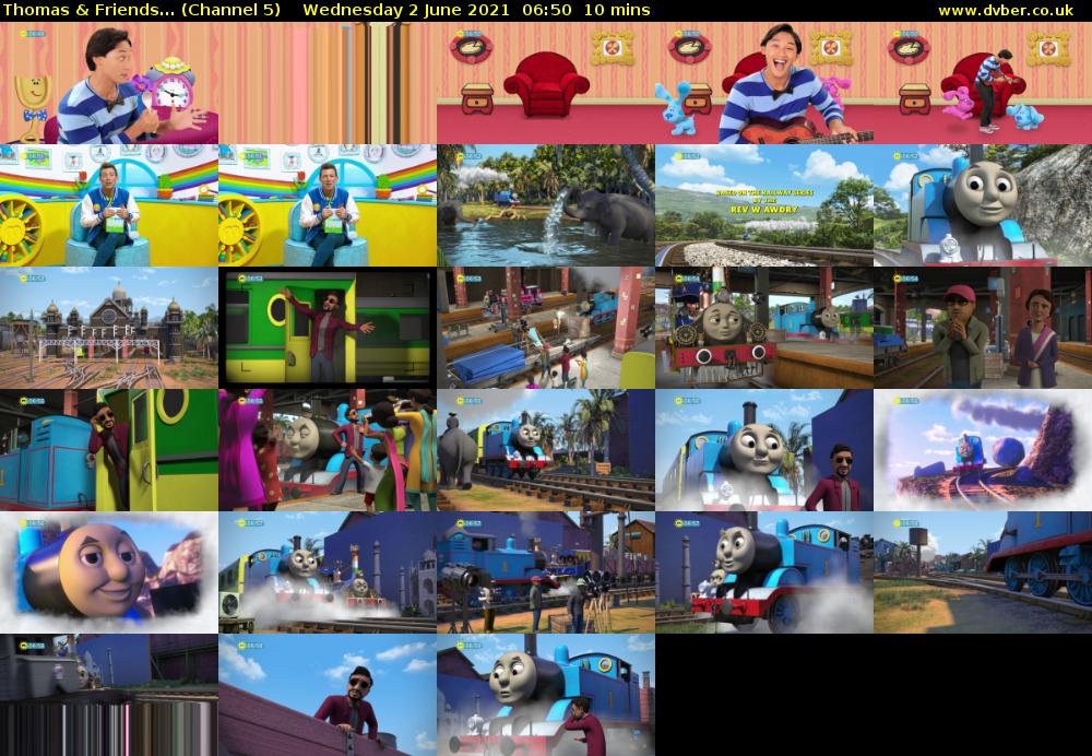Thomas & Friends... (Channel 5) Wednesday 2 June 2021 06:50 - 07:00