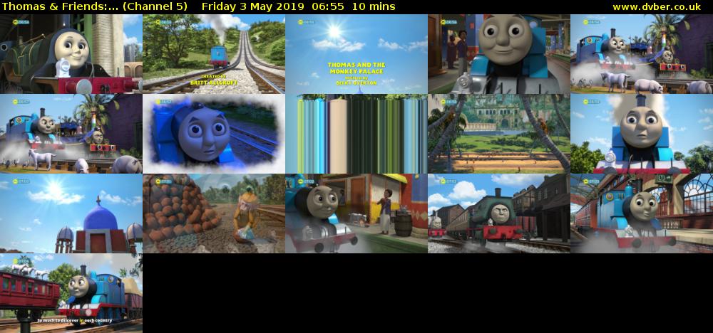 Thomas & Friends:... (Channel 5) Friday 3 May 2019 06:55 - 07:05