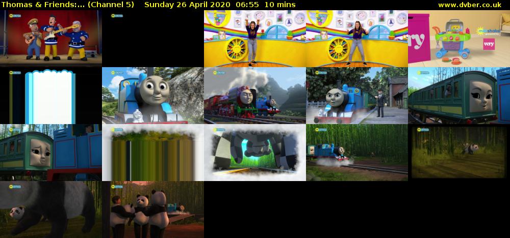 Thomas & Friends:... (Channel 5) Sunday 26 April 2020 06:55 - 07:05