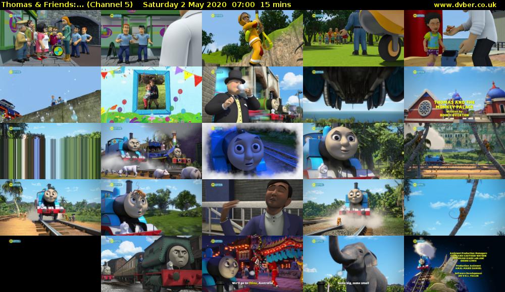 Thomas & Friends:... (Channel 5) Saturday 2 May 2020 07:00 - 07:15
