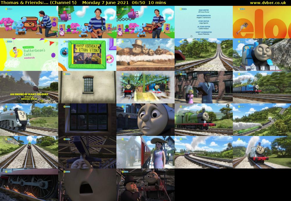 Thomas & Friends:... (Channel 5) Monday 7 June 2021 06:50 - 07:00