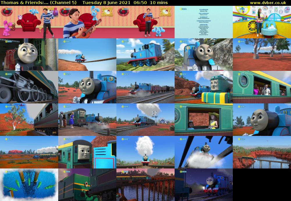 Thomas & Friends:... (Channel 5) Tuesday 8 June 2021 06:50 - 07:00