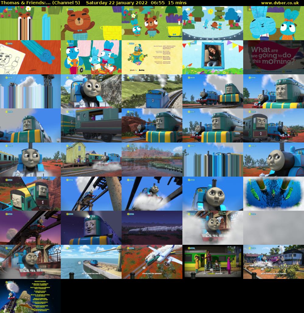 Thomas & Friends:... (Channel 5) Saturday 22 January 2022 06:55 - 07:10