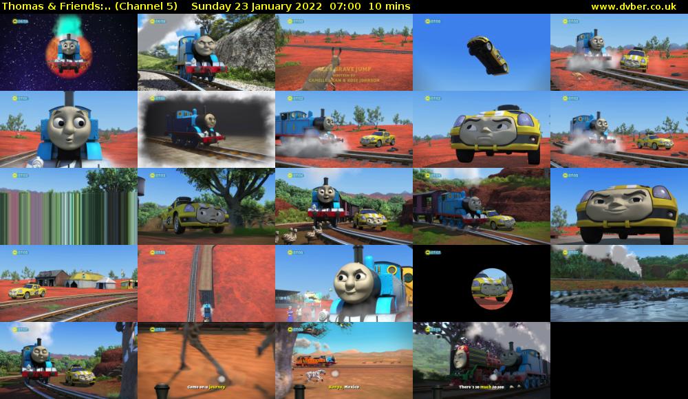Thomas & Friends:.. (Channel 5) Sunday 23 January 2022 07:00 - 07:10
