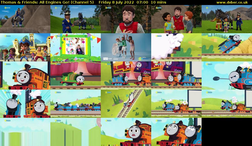 Thomas & Friends: All Engines Go! (Channel 5) Friday 8 July 2022 07:00 - 07:10