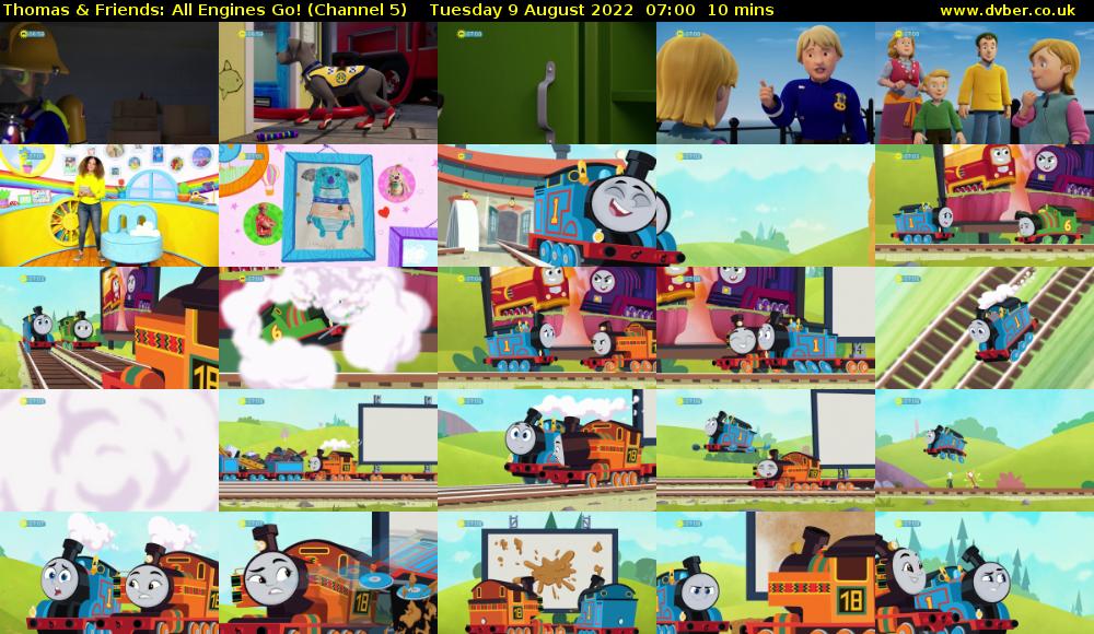 Thomas & Friends: All Engines Go! (Channel 5) Tuesday 9 August 2022 07:00 - 07:10