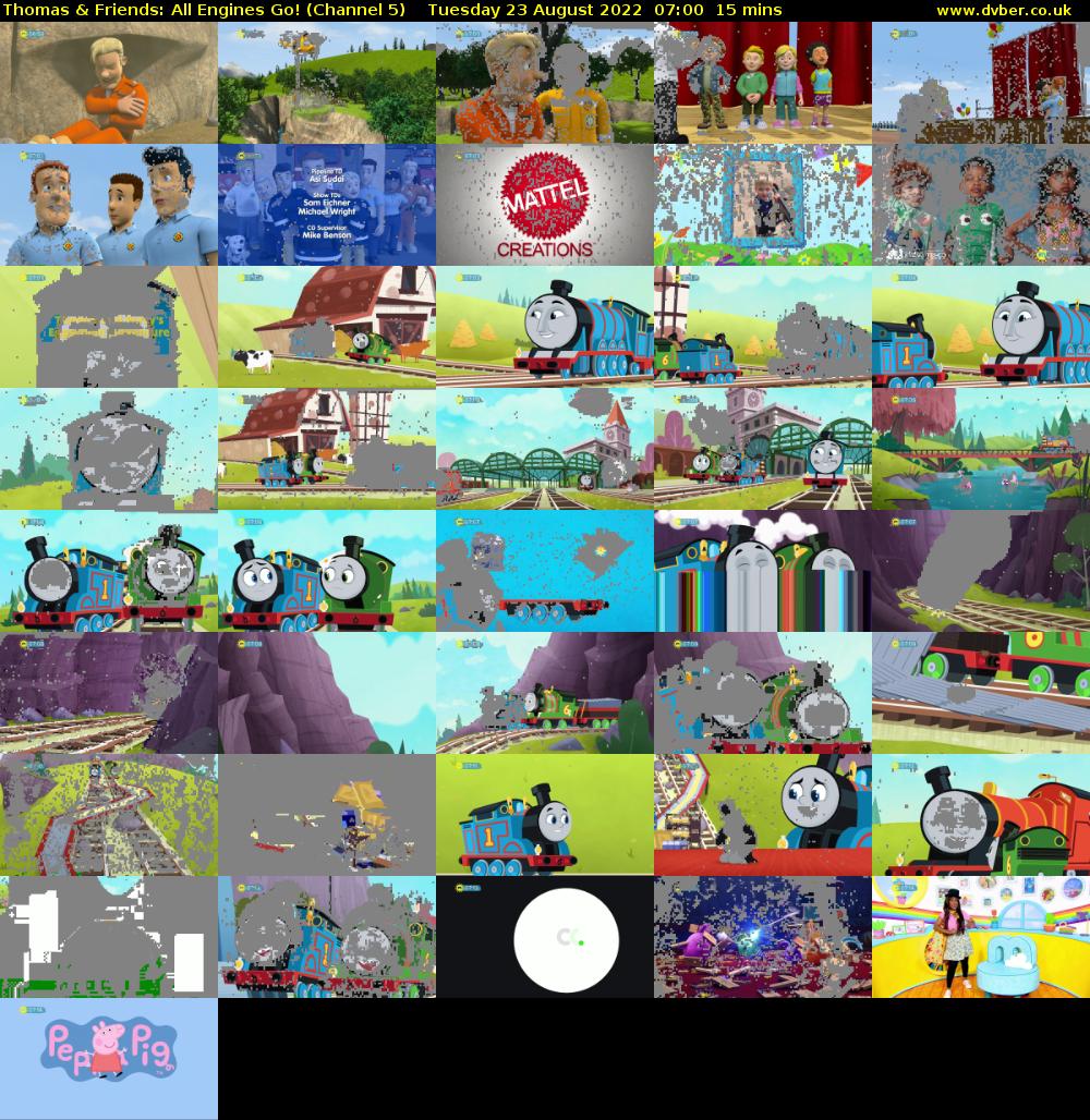 Thomas & Friends: All Engines Go! (Channel 5) Tuesday 23 August 2022 07:00 - 07:15