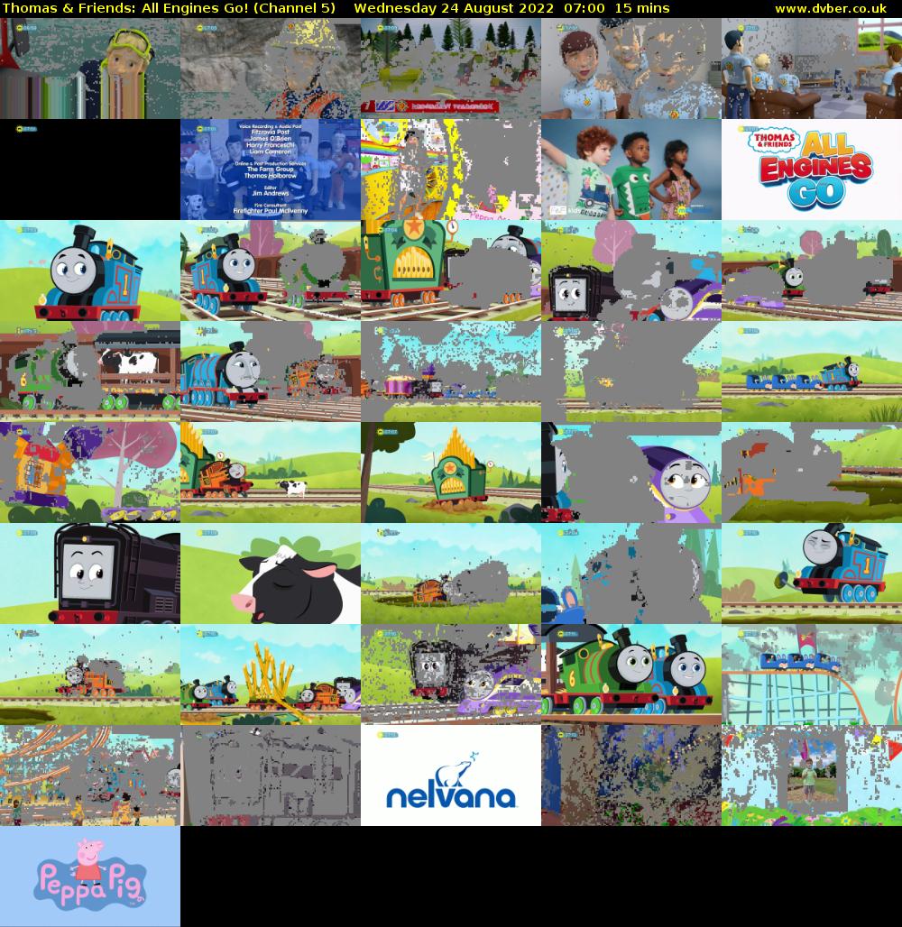 Thomas & Friends: All Engines Go! (Channel 5) Wednesday 24 August 2022 07:00 - 07:15