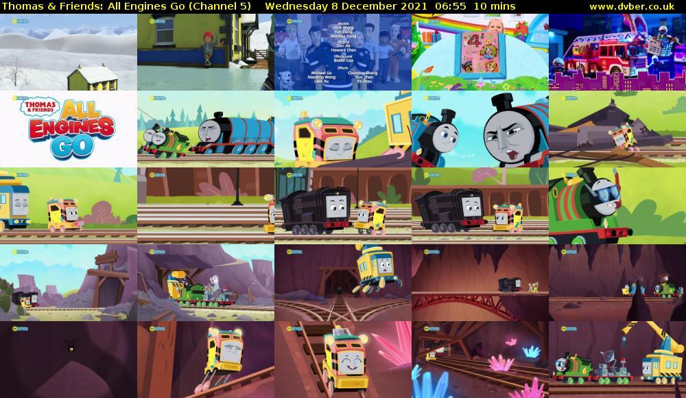 Thomas & Friends: All Engines Go (Channel 5) Wednesday 8 December 2021 06:55 - 07:05